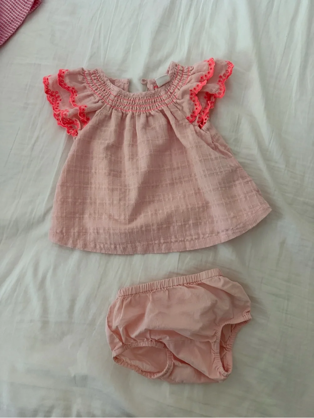 GAP Baby Pink & Pastel Rainbow Dress Set